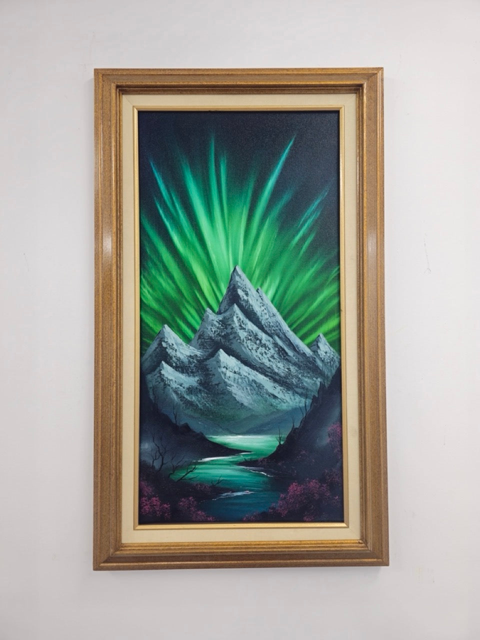 12x24 Original Canvas Painting: Jade Overlook