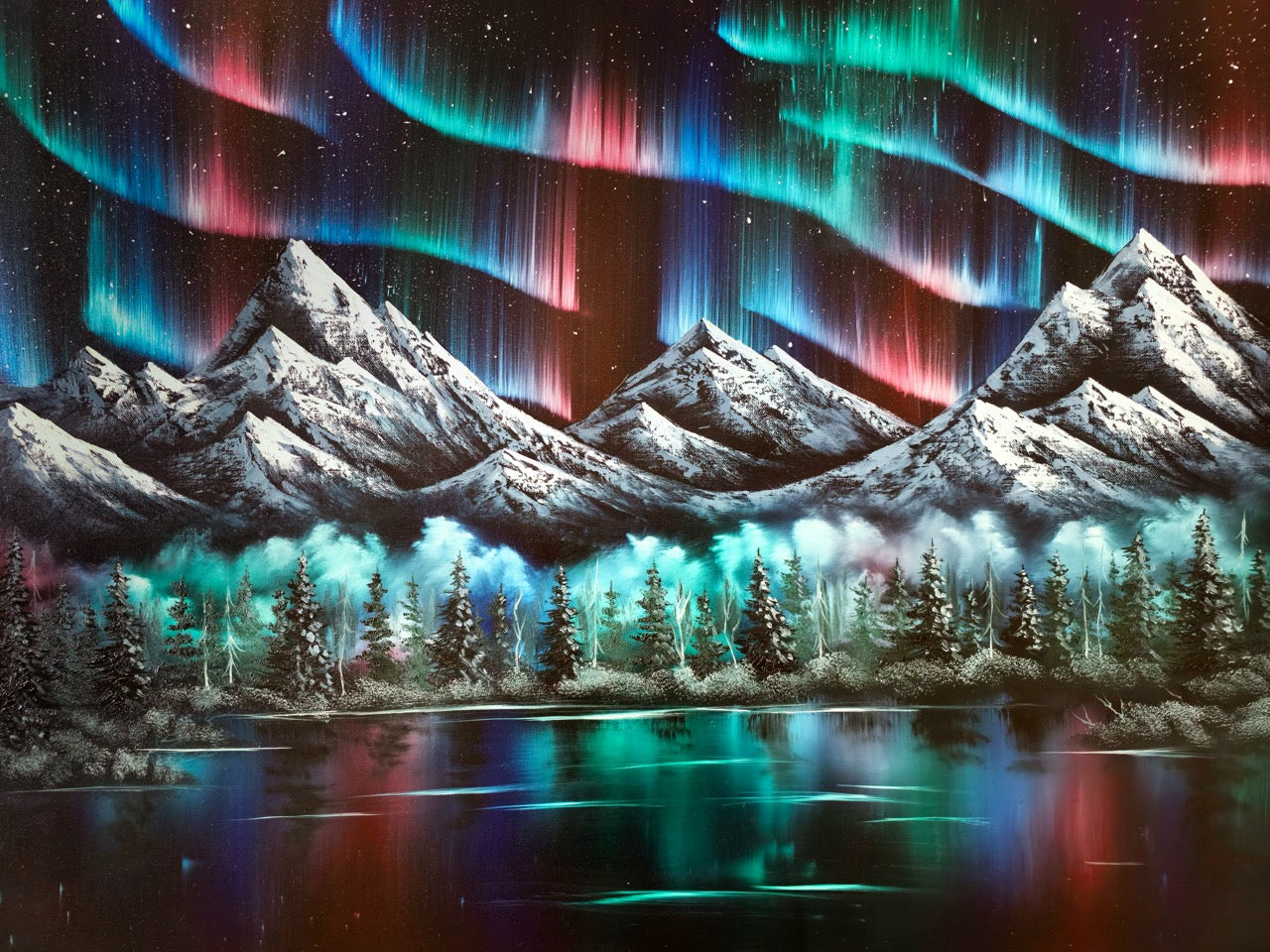 Aurora Lake Print