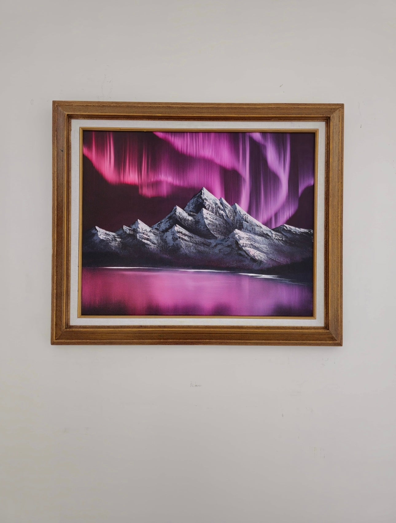 16x20 Original Canvas Painting: Pink Illuminance