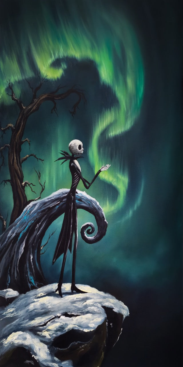 12x24 Original Canvas Painting: Nightmare **Halloween Special**
