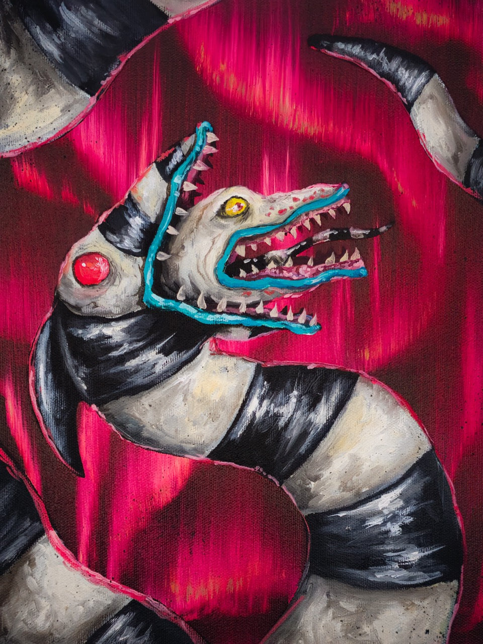 9x12 Original Canvas Painting: Sandworm **Halloween Special**