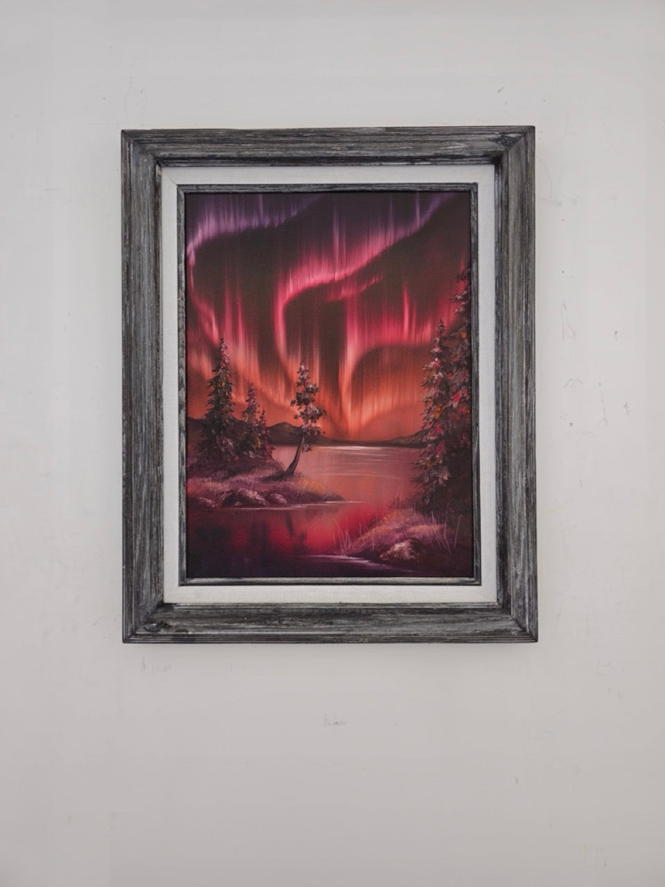 12x16 Original Canvas Painting: Sunset Aurora