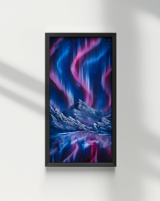 12x24 Original Canvas Painting: Crystal Hues