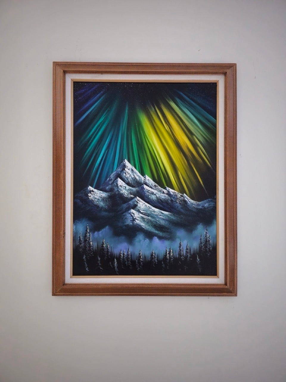 18x24 Original Canvas Painting: Enchanting Peaks