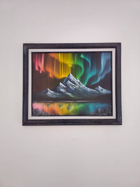 16x20 Original Canvas Painting: Frosty Prism