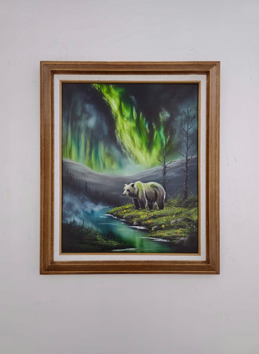 16x20 Original Canvas Painting: Aurora Guardian