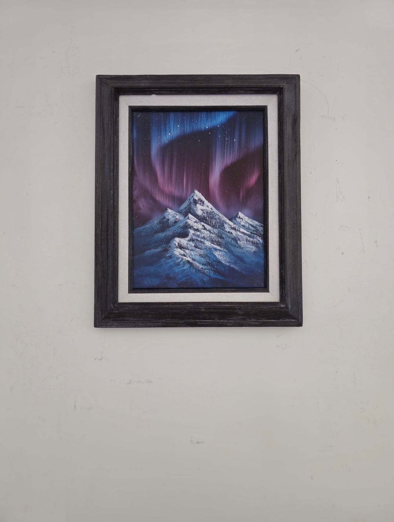 9x12 Original Canvas Painting: Aurora Peak