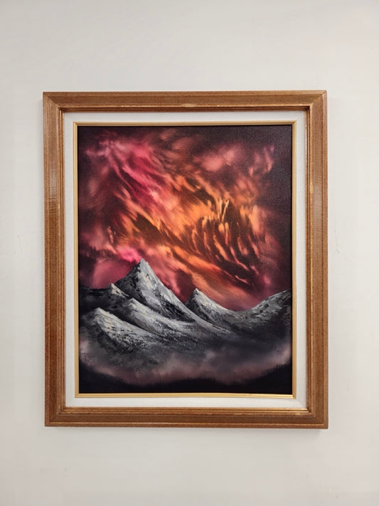 16x20 Original Canvas Painting: Mountains of Ember