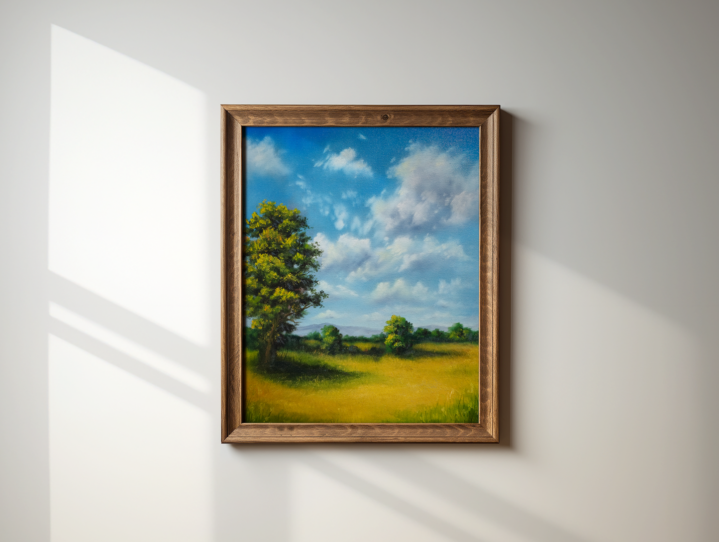 12x16 Original Canvas Painting: Peaceful Plains