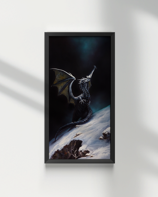 12x24 Original Canvas Painting: Sentinel